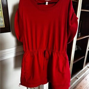 daily PRACTICE by Anthropologie Red Casual Drawstring Dress